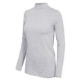 thumbnail image 3 of MixMatchy Women's Mock Neck Long Sleeve Slim Fit Sweater Top, 3 of 3