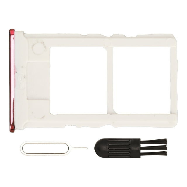 SIM Card Holder, Plastic SIM Card Tray Accurate Size Closely Fit Replacement For Mobile Phone Red