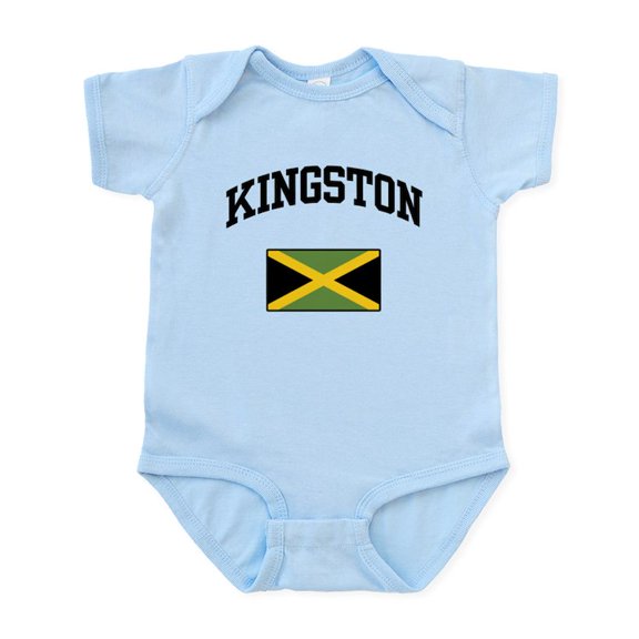 CafePress - Kingston Jamaica Infant Bodysuit - Baby Light Bodysuit, Size Newborn - 24 Months