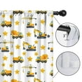 thumbnail image 4 of Blackout Kids Curtains,Cartoon Construction Vehicles Stars Childrens Insulated Curtains Set Of 2,Bedroom Essentials,Toddler Room Decor 42"x84", 4 of 5