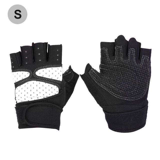 Levantamiento de pesas Guantes de gimnasio Entrenamiento Fitness Entrenamiento de muñeca Ejercicio Deportes (Gris claro S)