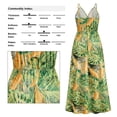 thumbnail image 3 of Vestido Suelto Informal De Verano Sin Mangas con Cuello En V Profundo para Mujer Vestidos Largos De Cami Largos para Cubrir La Playa,Verde,XL, 3 of 6