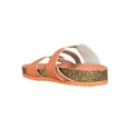 thumbnail image 3 of Women Buckle Double Crisscross Footbed Slide Sandals 18391, 3 of 6