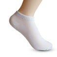 thumbnail image 4 of 4Pair Solid Mesh Women's Short Socks Invisible Ankle Socks Women Summer Breathable Thin Boat Socks Calcetines Black White Gray, 4 of 5