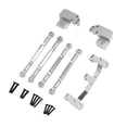 thumbnail image 1 of Fiocias RC Car Axle Rod Aluminum Alloy Replacement Kit Model Car Axle Rod Four Link Mount Rod Secure Fitment Complete Set Suitable for RC Crawling Sports DIY silver, 1 of 8