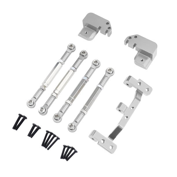 Varilla de eje para coche RC, aleación de aluminio, alto rendimiento, repuestos, accesorios para coche RC plata