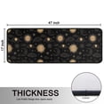 thumbnail image 5 of Kitchen Rugs Sets Of 2,Black Gold Sun Moon Cloud Pattern Anti Fatigue Kitchen Mat Rugs Non Slip Washable,Decorative Kitchen Floor Mats for Kitchen,Sink,Laundry,17"x47"+17"x47", 5 of 5