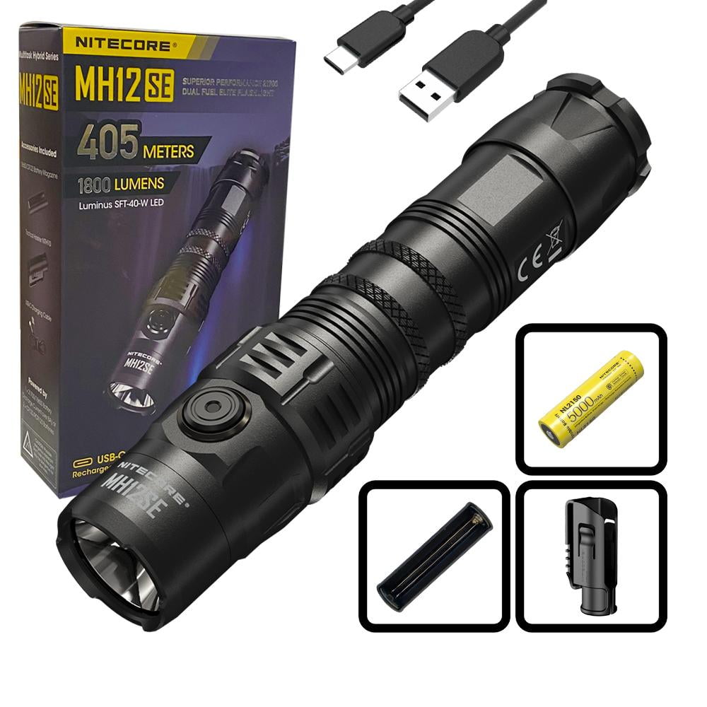 Nitecore MH12SE Superior Performance 21700 Dual Fuel Elite
