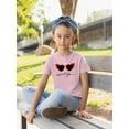 thumbnail image 2 of Retro Red Heart Sunglasses T-Shirt Juniors -Image by Shutterstock,  Large, 2 of 4