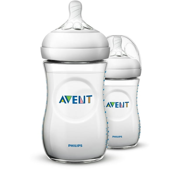 Philips Avent Natural Baby Bottle, Clear, 2pk, - Walmart.com