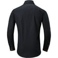 thumbnail image 2 of Alex Vando Mens Dress Shirts Regular Fit Long Sleeve Stretch Business Dress Shirts for Men, 2 of 6