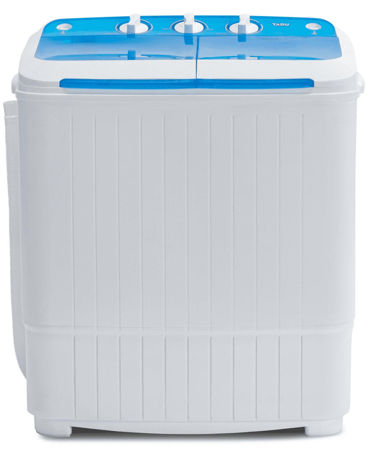 TABU 16.5lbs Portable Washing Machine, Electric Twin Tub Wash&Spin Combo,Semi-Automatic Washer,White&Blue