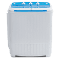 thumbnail image 2 of TABU 16.5lbs Portable Washing Machine, Electric Twin Tub Wash&Spin Combo,Semi-Automatic Washer,White&Blue, 2 of 8