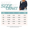 thumbnail image 5 of CASSIE LIZ Plus Size Shirts 4X Long Sleeve Womens Tops Fall Crew Neck Basic Dark Blue Sweatshirts Fashion Buttons Tee Loose Fit Tunics Winter Blouses Casual Pullovers 4XL 24W 26W, 5 of 5