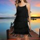 thumbnail image 4 of Minnieouse Vestido de mujer sin mangas con correa empalme fiesta vacaciones en la playa viajes vestidos de Color sólido traje informal de Vestidos SG Le noir, 4 of 6