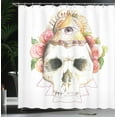thumbnail image 4 of Ambesonne Skull Shower Curtain, Eye Sign, 69"Wx84"L, Multicolor, 4 of 5