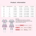 thumbnail image 7 of JanJean Kids Girls Sequins Cheerleading Uniform Outfit Jazz Hip Hop Performance Dancewear Crop Top Silver&Rose Pink 150cm, 7 of 7