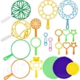 thumbnail image 1 of Mistaha Colorful Bubble Wand Set for Kids - 20-Piece Bubble Blowing Toy Kit with Multiple Shapes, Bubble Solution Tray, Outdoor Children's Toy, Random Color Assortment, 1 of 6