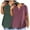 2Pcs Green+Wine, variant on WCMZJ Summer Tops for Women 2025 Trendy Plus Size Shirts V-Neck Short Sleeves Solid Color Loose T-Shirt Casual Basic Tee 2Pack Blue 5XL