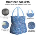 thumbnail image 3 of Paisley Pattern Drawstring Lunch Bag Women - Drawstring Lunch Bag Insulated for Work Office - Stain-Resistant Large Lunchbags for Women with Multi-Pockets, 3 of 6