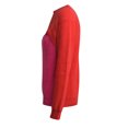 thumbnail image 2 of Vedolay Womens 2023 Sweaters Women's Fashion Fall Sweaters Ruffle Neck Knit Pullover Cute Tops,Red S, 2 of 5