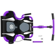 EzyRoller: Drifter Pro X - Purple -Ride-On Scooter, Cambering Motion, Pedal Free Cart, Hand Brakes, Extendable Frame, 220lb Capacity, Kids-Adults 9+