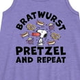 thumbnail image 2 of Peanuts - Bratwurst Pretzel And Repeat Snoopy - Toddler & Youth Girls A-line Dress, 2 of 5