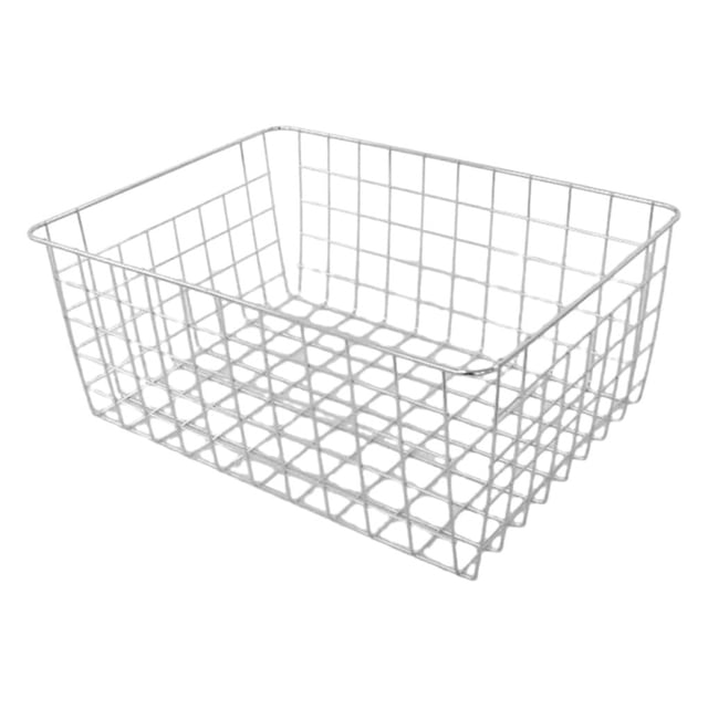 Matsuzay Superficie electrochapada de aplicación amplia de carga fuerte de metal fluida para artesanía exquisita de oficina de fácil acceso Almacenamiento y organización del hogar Plata