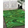 thumbnail image 3 of Ahgly Company Machine Washable Indoor Rectangle Transitional Deep Emerald Green Area Rugs, 3' x 5', 3 of 7