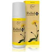 Relief Plus Arnica Muscle Oil - Extra Strength Roll On - Cypress, Eucalyptus & Helichrysum Essential Oils & Menthol. All Natural Remedy for Sore Muscles, Aching Joints by Brookethorne Naturals