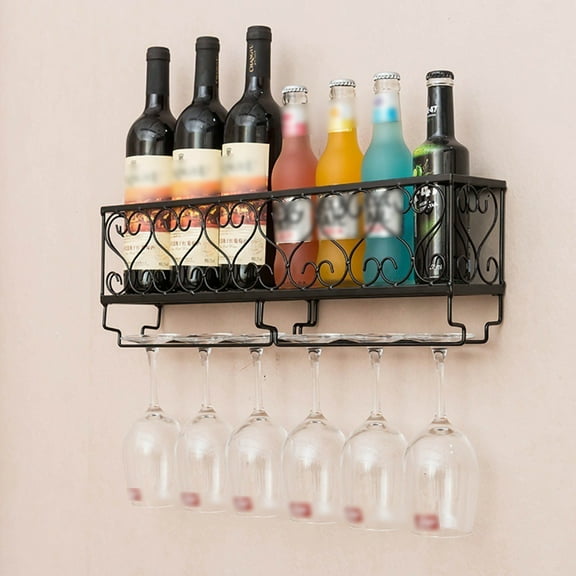 Wall Mounted Wine Glass Rack