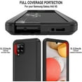 thumbnail image 5 of NIFFPD Compatible with Samsung Galaxy A42 5G Case +Screen Protectors+ Belt-Clip Holster, Cover Military Grade Shockproof Heavy Duty Black, 5 of 7