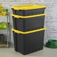 thumbnail image 6 of Sterilite 19 Gallon Stacker Tote Plastic, Yellow Lily, 6 of 13