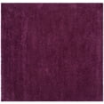 thumbnail image 7 of SAFAVIEH Santa Monica Chelsey Solid Shag Area Rug, Purple, 6'7" x 6'7" Square, 7 of 7