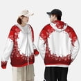 thumbnail image 4 of Kdxio Winter Christmas Snowflake Print Women Men Sun Protection UPF 50+ Jackets Zip Up Long Sleeve Hoodie Hiking Lightweight with Pockets, 4 of 7