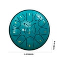 BINGTAOHU Steel Tongue Drum Rain Chime 6 Inch 11 Zen Drum for Meditation Yoga Musical Education