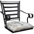 thumbnail image 3 of Aluminum Outdoor Indoor Bar Stool 30" Seat-Jenna Arms-Craft White Fabric - Black, 3 of 4