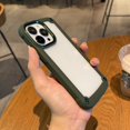 thumbnail image 1 of Funda a prueba de golpes para iPhone, carcasa suave de TPU, marco híbrido, transparente y resistente, para modelos 14, 13, 12, 11 Pro Max, XS, XR, X, 7, 8 Plus, SE2022 Fivean unisex, 1 of 2