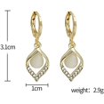 thumbnail image 2 of Boucle d'Oreille Bijoux Forme Tulipe Fête Vintage Luxe Étincelant Dangle, 2 of 6