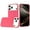 Hotpink, variant on For iPhone 17 Pro Max Classy Slick Chromed Around Hybrid Case Cover - Black