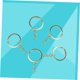 thumbnail image 4 of unbranded 50Ud Anillos Para Llaves Dorados En Metal Con Corto Y Acabado Plateado, 4 of 8