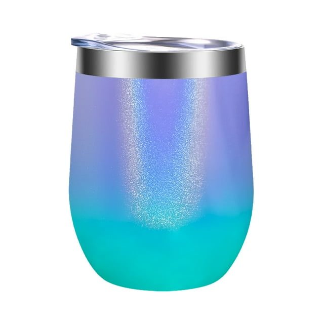 Copa de vino de 12 oz Taza de acero inoxidable Cerveza Cola Conservación en frío Taza Doble aislamiento