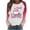 Pink D, variant on Women Valentines Day Sweatshirts Long Sleeve Hearts Letter Printed Color Block Raglan Pullover Crewneck Cute Tops (XL, Pink D)