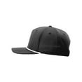 thumbnail image 2 of Richardson 5 Panel Classic Rope Cap (258), Size OSFM, Solid Black/White, 2 of 3