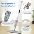 thumbnail image 4 of BIMZUC Spray Mop for Floor Cleaning Wet, with 14 oz Refillable Bottle and 3 Washable Microfiber Pads Home and Commercial Use, Gray, 4 of 8