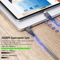 thumbnail image 4 of Câble d'Extension USB Type‐C, Transfert Rapide 20 Gbps 240 W, Recharge d'Extension Type‐C, Cordon d'Extension USB‐C 3.2 pour Téléphone et Tablette, 4 of 7