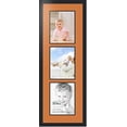 thumbnail image 1 of collage photo frame double mat with 3 - 8.5x11 openings and  black frame, 1 of 2