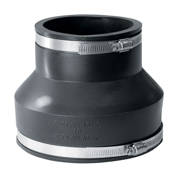 FLEX PVC COUPLING 6"X4"