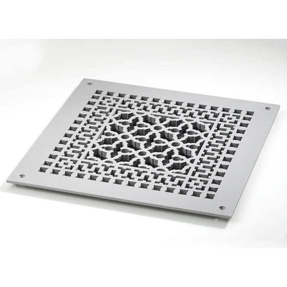 Reggio Registers 1414-Ah Scroll Series 12" X 12" Grille - Grey