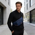 thumbnail image 4 of Bolsa de pecho cruzada para exterior para hombres, mujer, mochila pequeña tipo bandolera con poliéster resistente al agua, bolsa ligera para senderismo y ciclismo para el móvil y llaves de cartera, 4 of 6